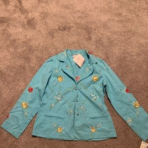 NEW IDENTITY FLORAL JACKET/SHACKET/BLAZER NWT WOMENS